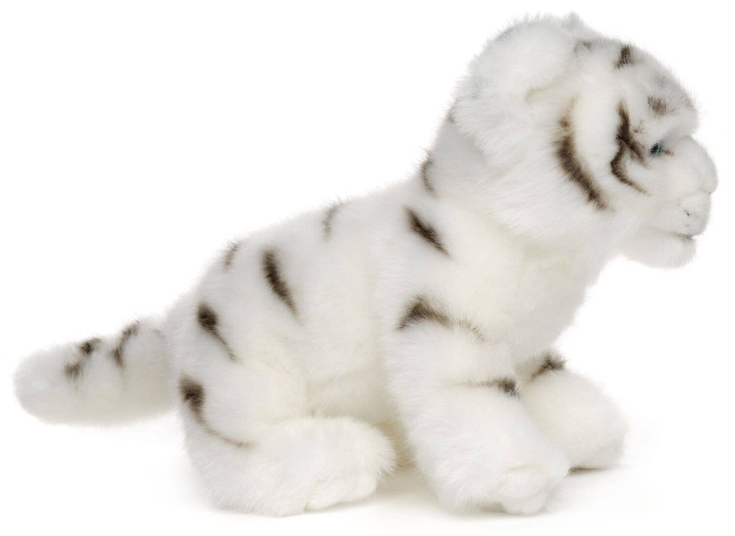 White baby tiger plush toy, sitting