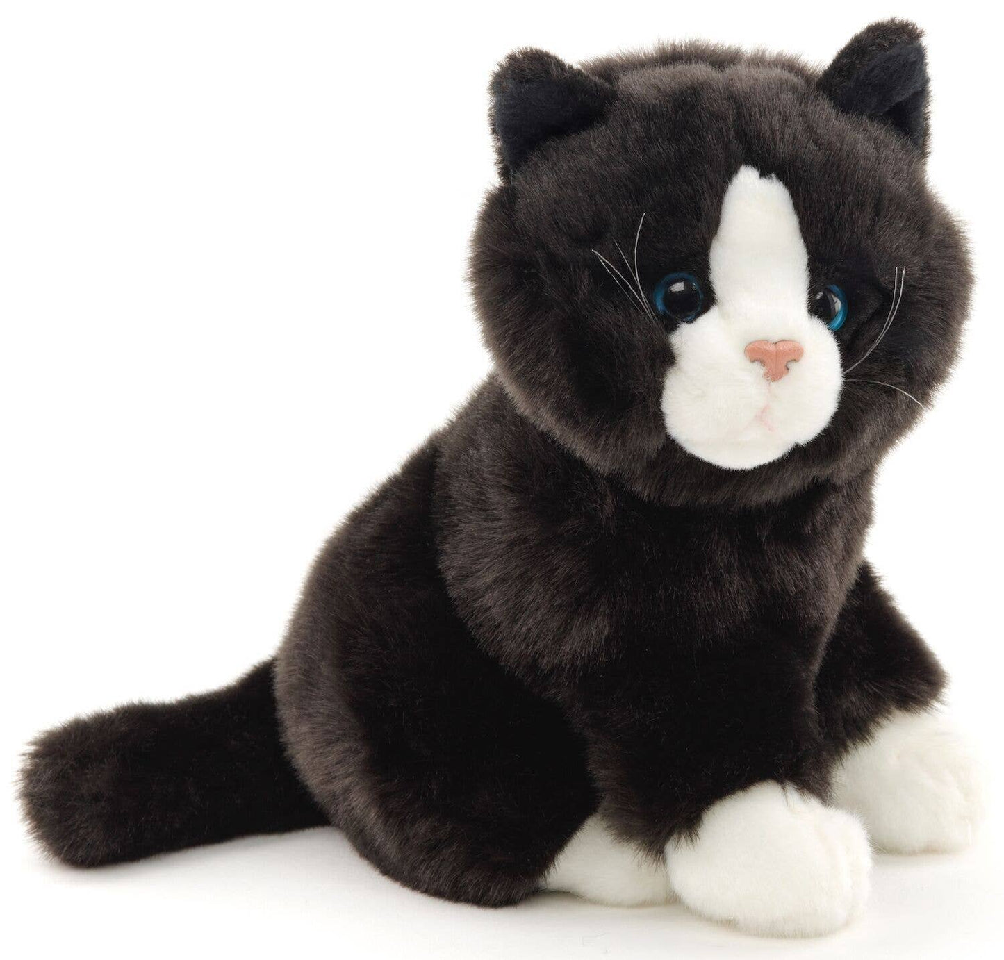 Peluche Chat Tuxedo assis
