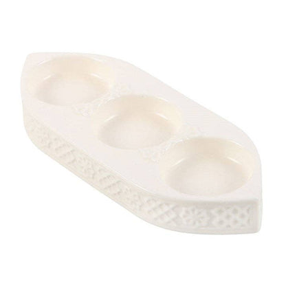 Porte-bougies chauffe-plat triple géométrique