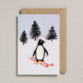 Carte Pingouin sur Skis