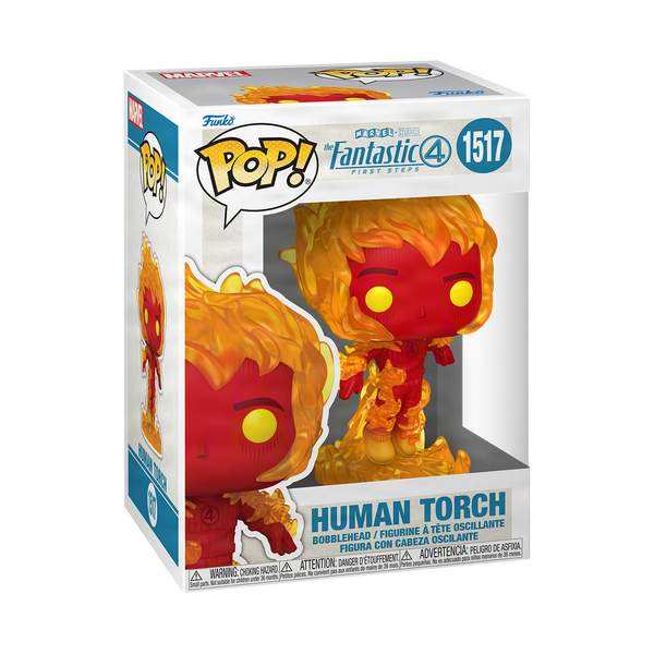 Funko Pop! Human Torch Fantastic Four First Steps #1517 - boîte