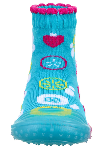 Chaussettes aventure Fruits turquoise