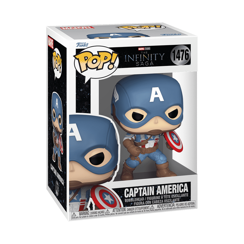 Pop! Captain America met helm (De Eerste Wreker)