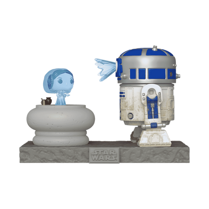 pop deluxe r2 d2 and princess leia hologram 766
