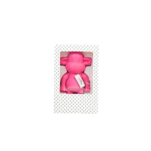 Decoratie - Apenbeeldje 'De Legende' - Hars - Roze - 33x21x50cm