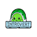 Introverted Turtle Pin