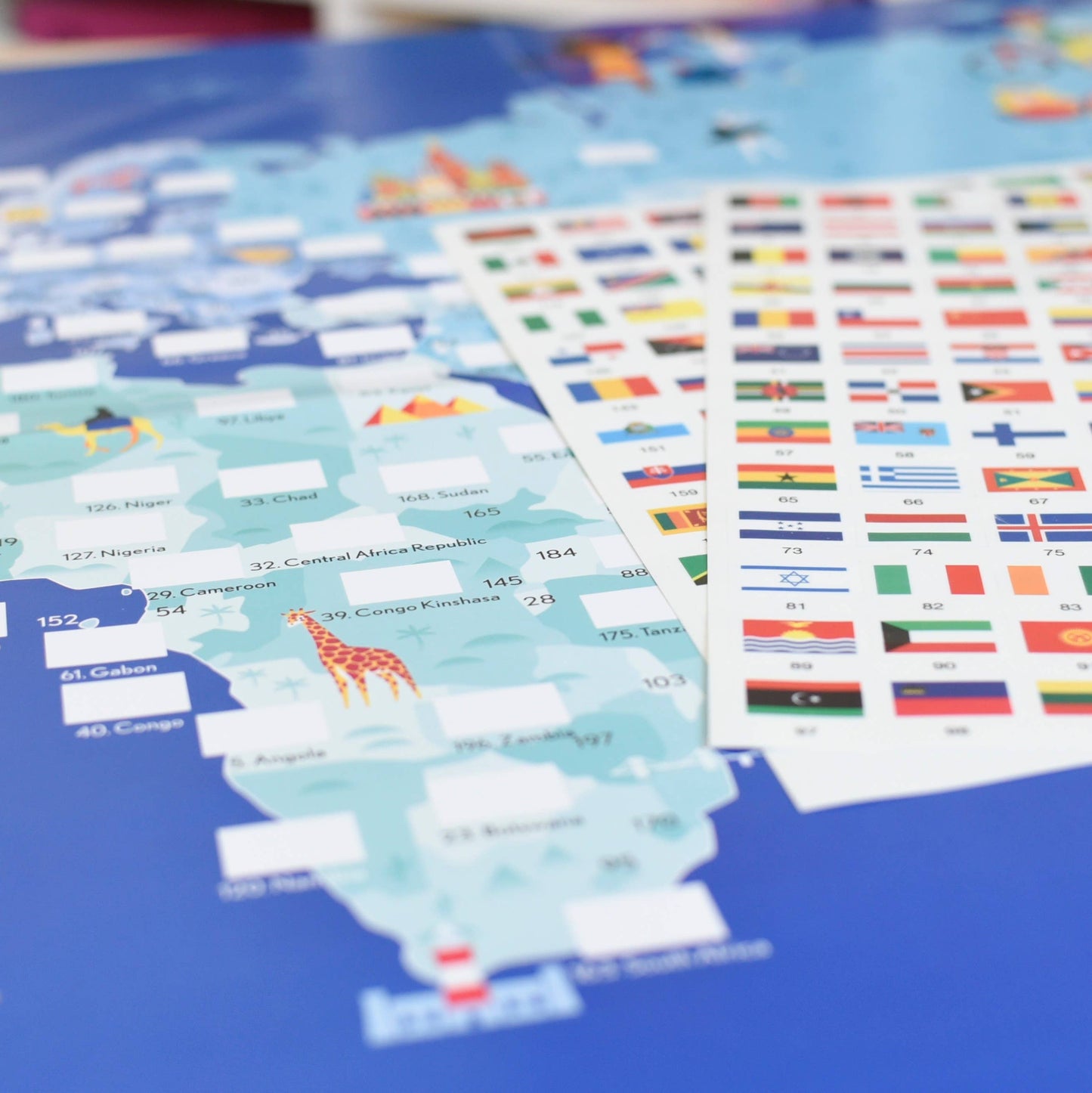 Flags - Sticker poster - Montessori-inspired Discovery
