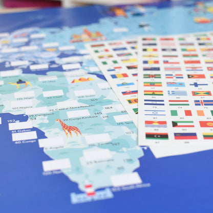 Flags - Sticker poster - Montessori-inspired Discovery
