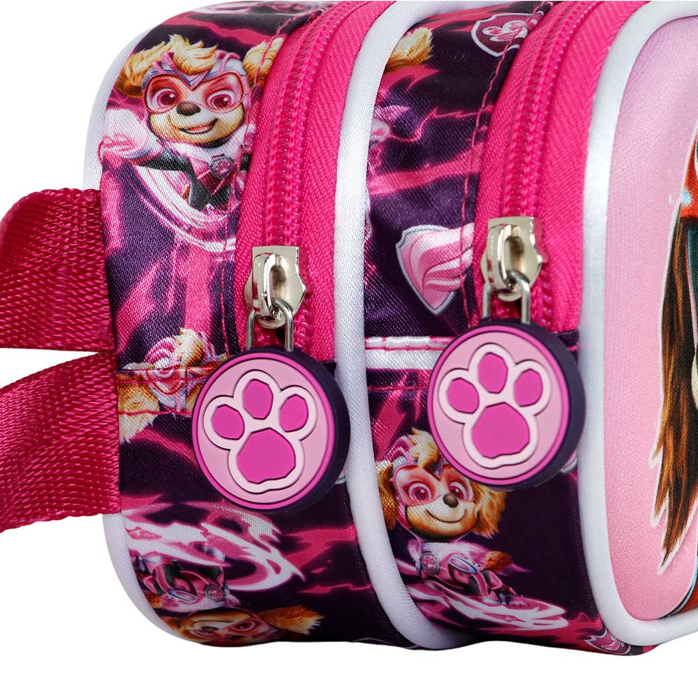 Paw Patrol Mighty 3D Double Pencil Case, Pink