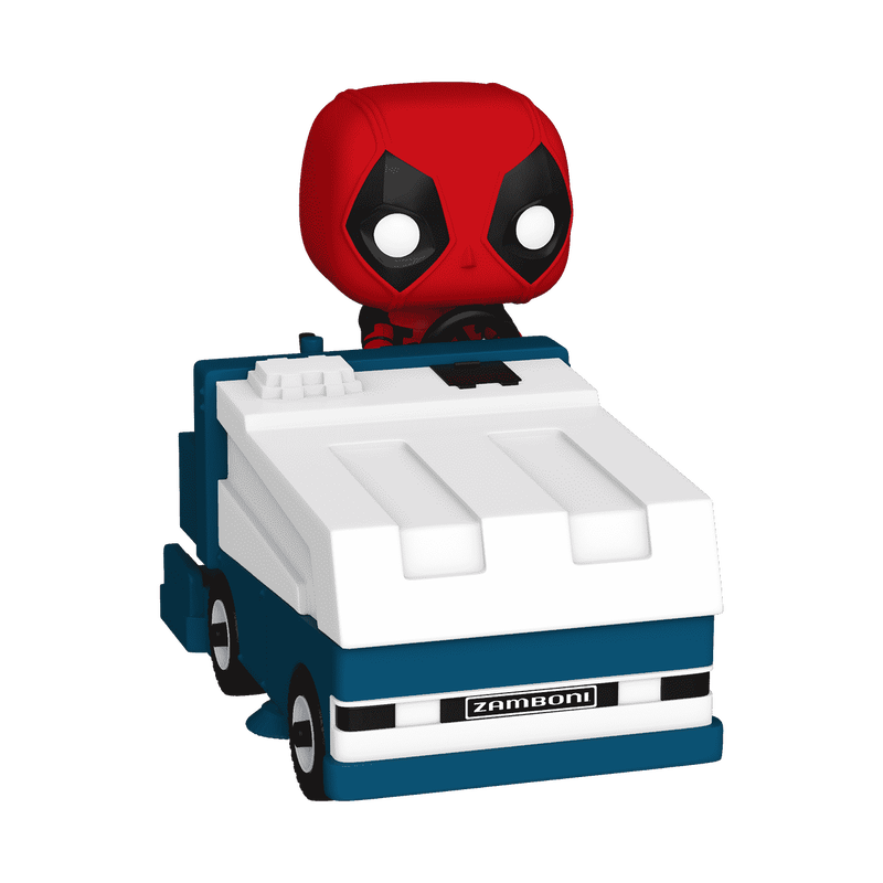 Pop! Rides Super Deluxe Deadpool on a Zamboni Machine