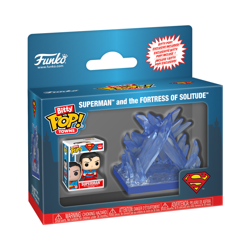 Bitty Pop! Towns Superman et la Forteresse de Solitude