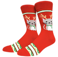 Weihnachtssocken mit Katzenmotiv