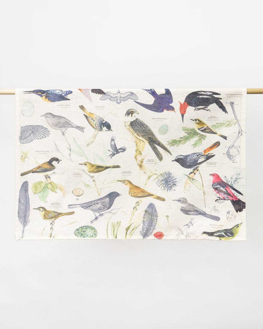 Theedoek met vogels