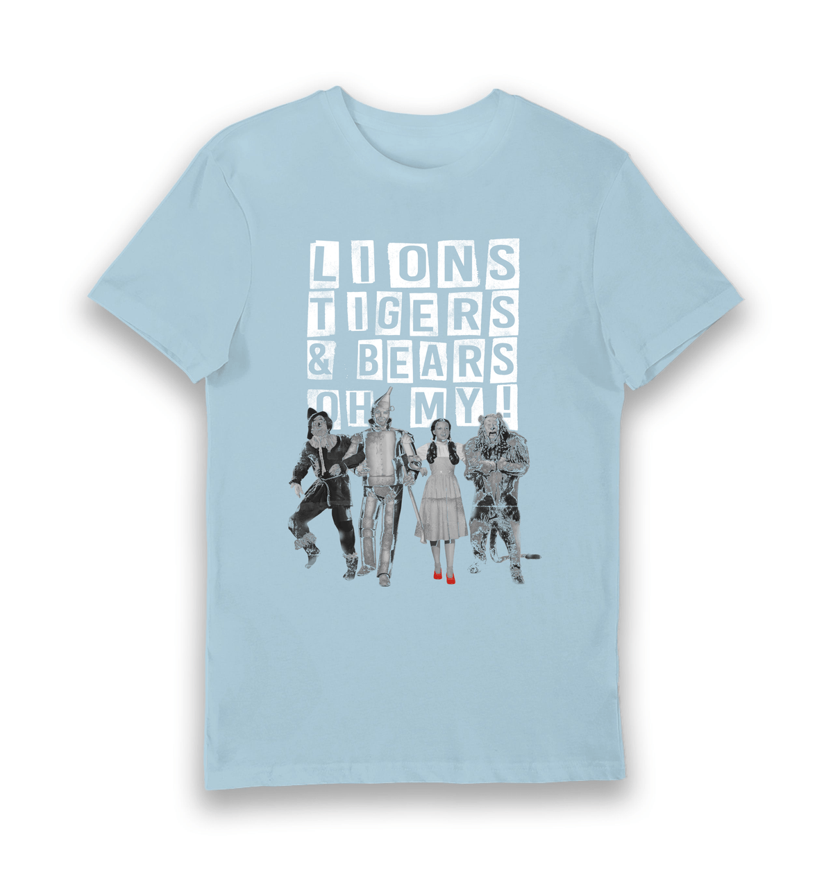 T-shirt adulte Le Magicien d'Oz Lions Tigers & Bears Oh My