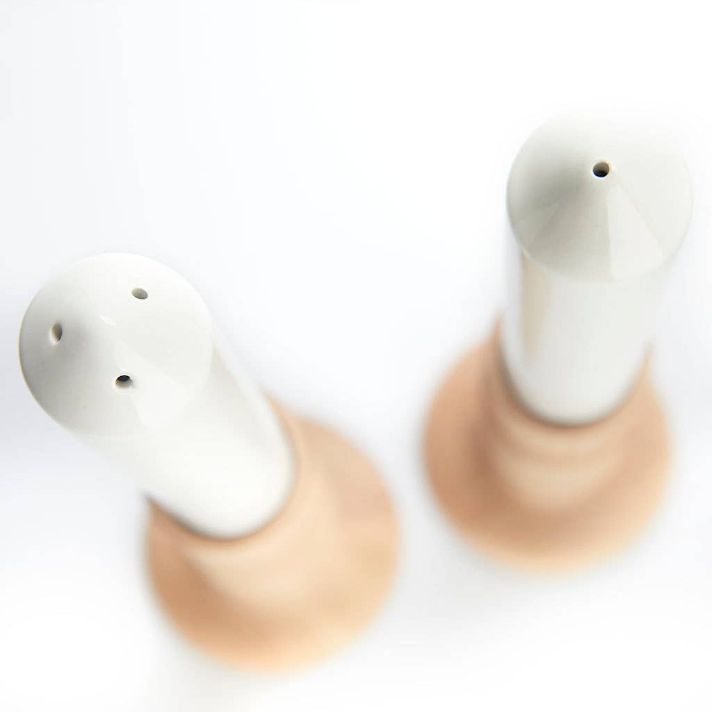 Salt and pepper candlesticks