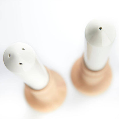 Salt and pepper candlesticks