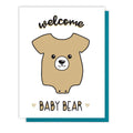 "Welkom Baby Beer" Berenkaart