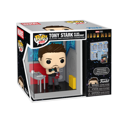 Pop! Nooks Tony Stark in his Workshop – vue officielle Funko