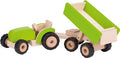 Tracteur en bois avec remorque