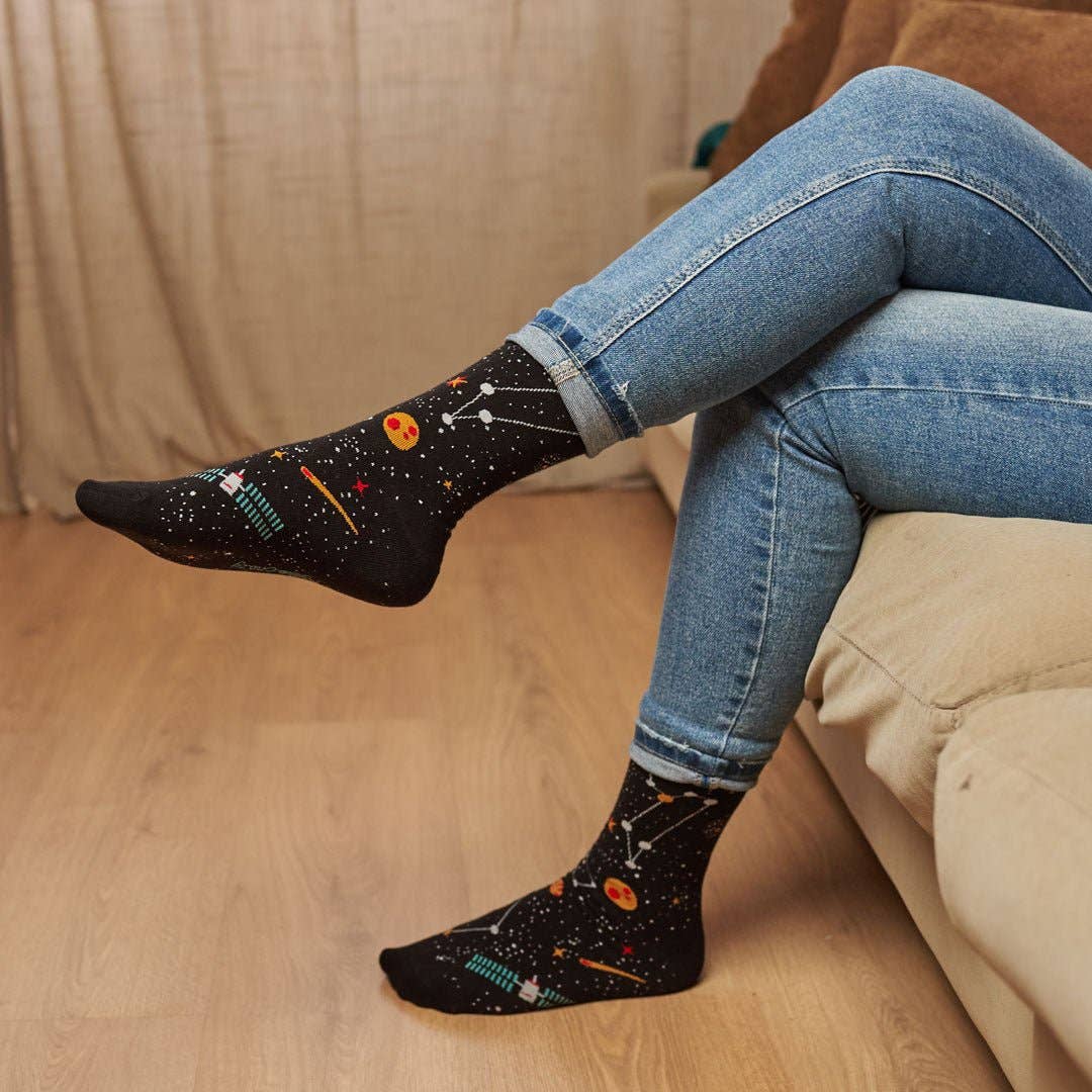 Funny ASTROS Cotton Long Socks for Women and Men