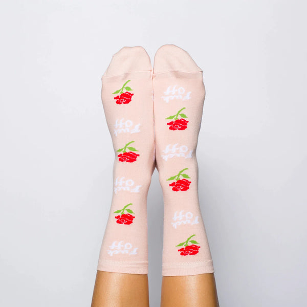 Chaussettes Roses "Fuck Off"