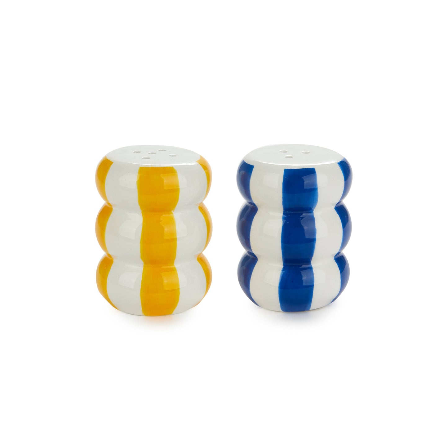 Salt and pepper buoys - Yellow/Blue