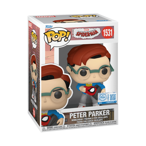 Funko Pop! Peter Parker (Holding Backpack) #1531 - vue officielle 2