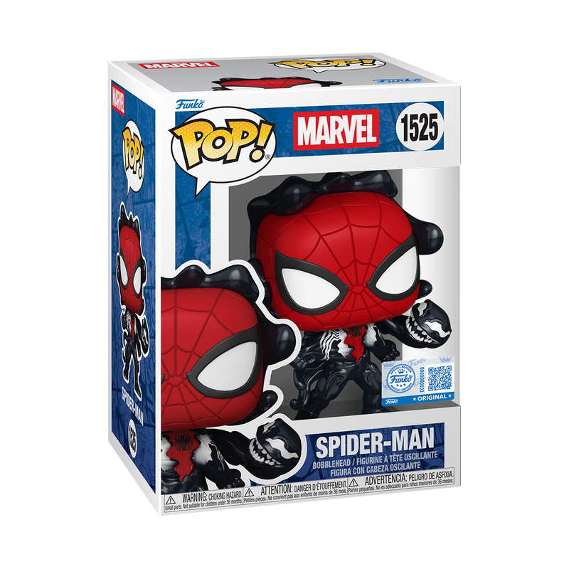 Pop! Spider-Man (Symbiote Bonding) #1525 - vue officielle Funko