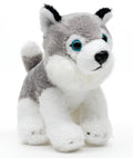 Peluche Husky Plushie, Assise, 13 cm (Longueur)