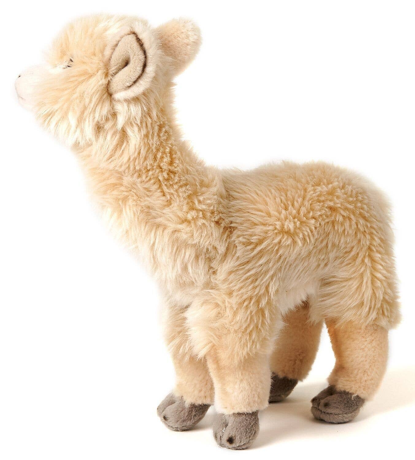 Peluche en alpaga beige debout Uni Toys