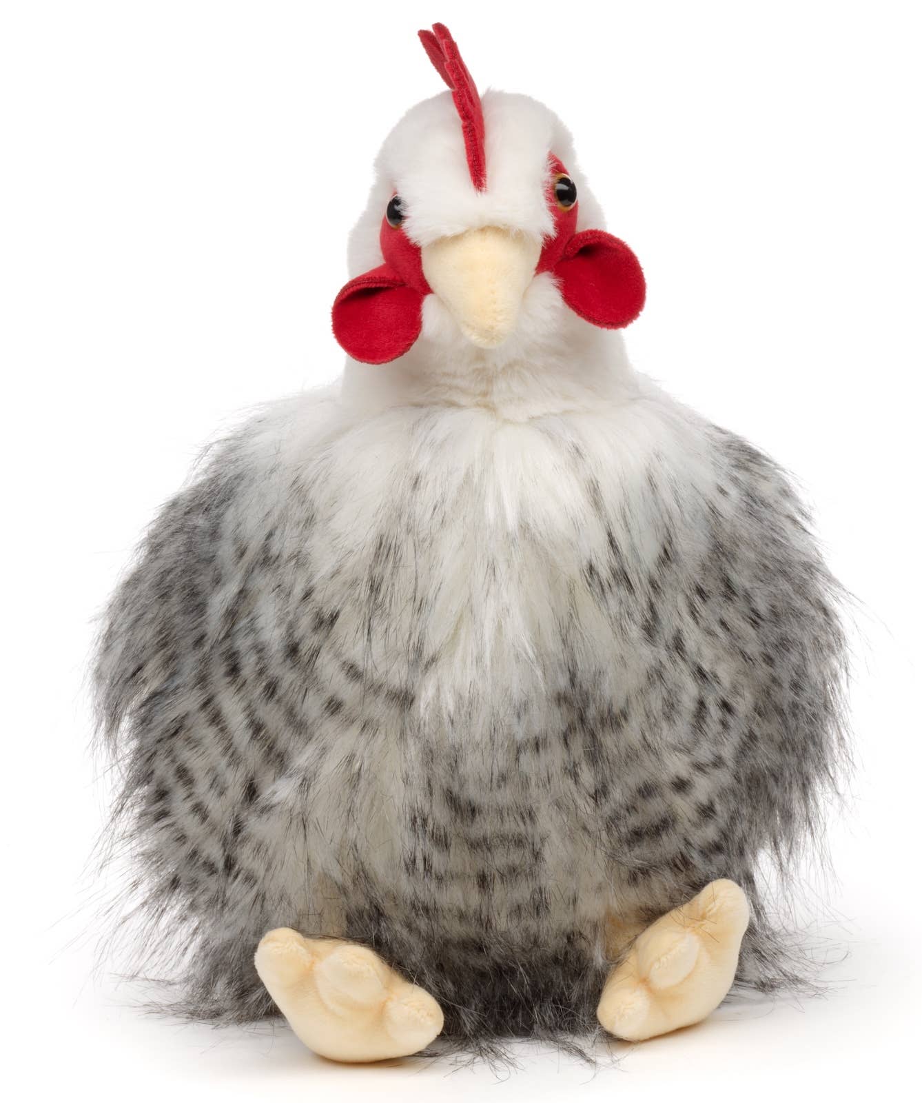 Peluche Poule assise avec œuf