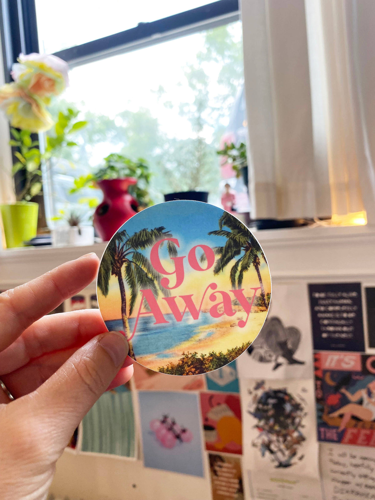 "Ga weg" sticker