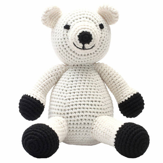 Peluche XL en Crochet - Ours polaire blanc