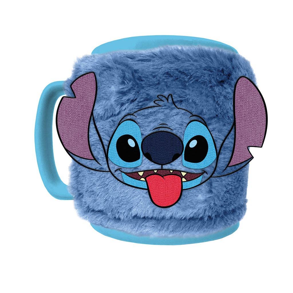 Fuzzy Lilo &amp; Stitch Mug - Stitch Face