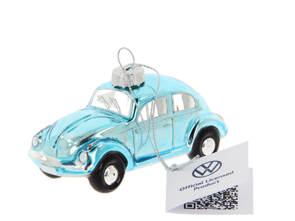 Blauwe VW Kever kerstdecoratie