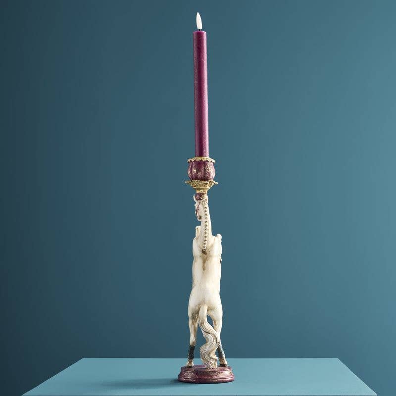 Witte circuspaard kroonluchter