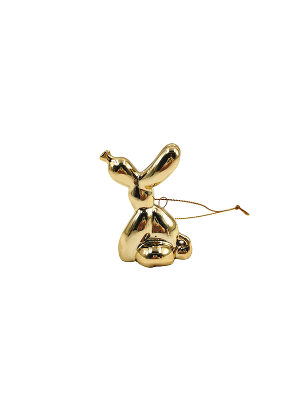 Kerstversiering "Gouden ballonhond"
