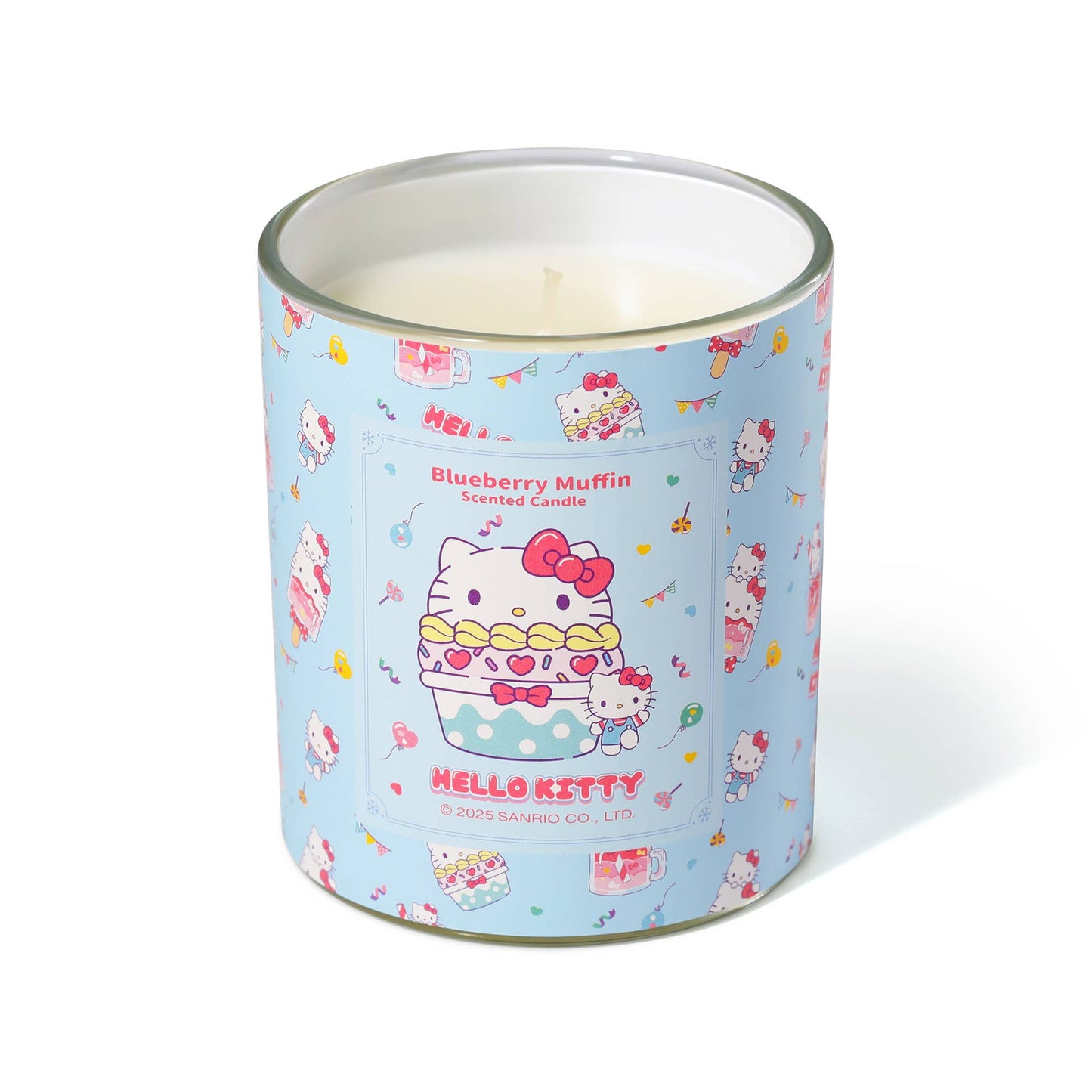 Originele Hello Kitty-kaars met print, geur van bosbessenmuffin.