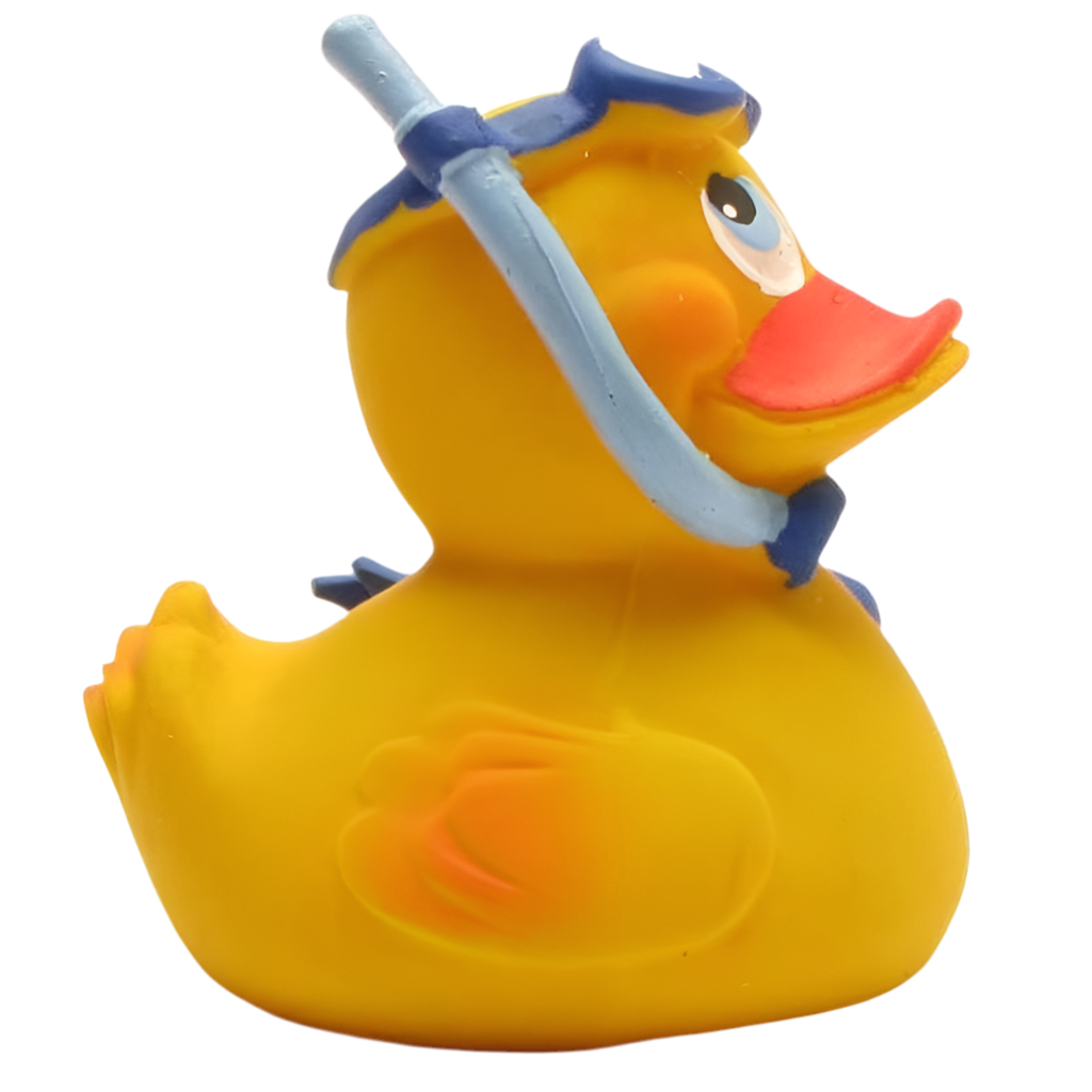 Duikeend met snorkel