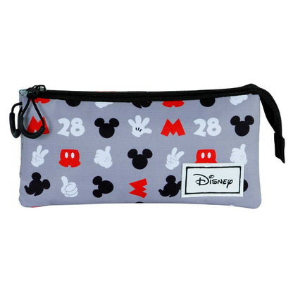 Mickey Mouse grijze FAN 2.0 drievoudige etui