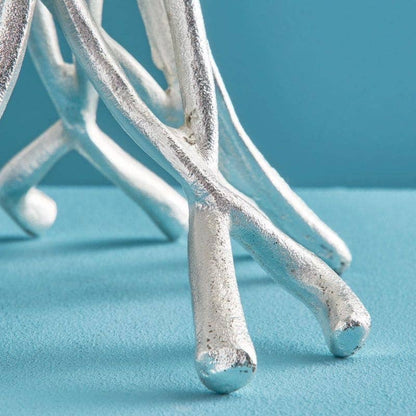 Roots Kandelaar Zilver, Aluminium, 25 x 22 x 63,5 cm