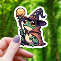 Sticker van een goochelaar-kikker