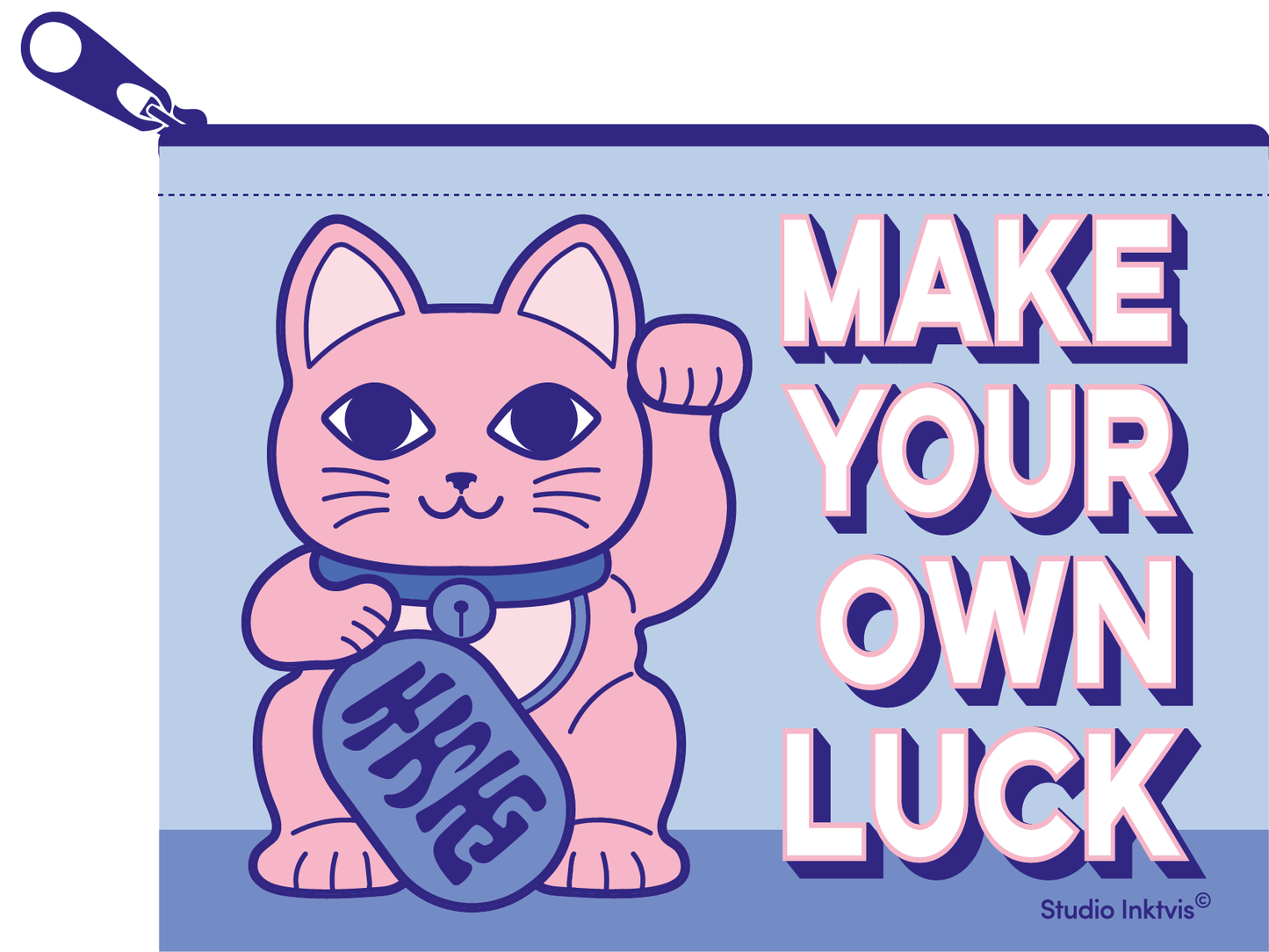 Mini Lucky Cat Purse “Make your own Luck”