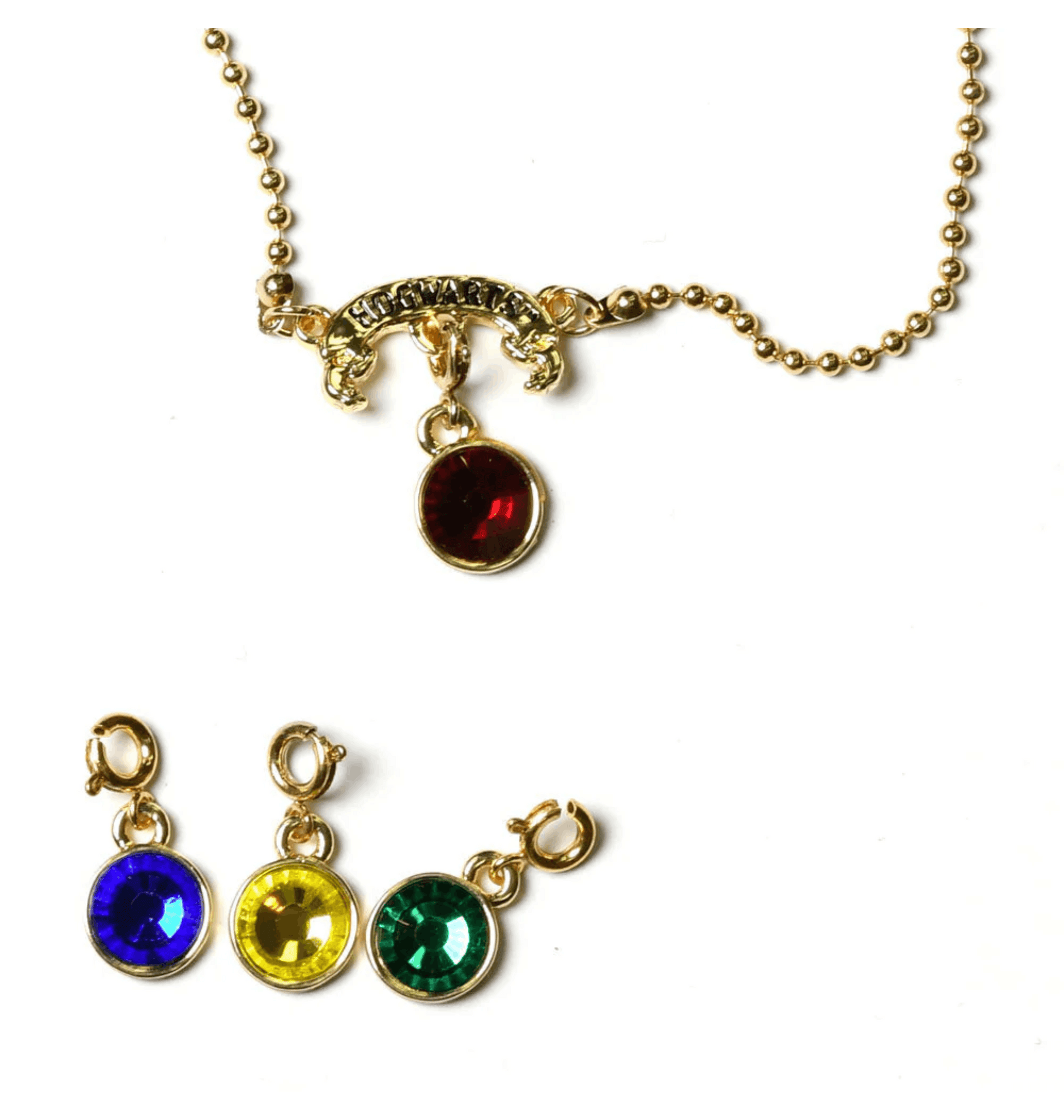 Collier à breloques Harry Potter maisons de Poudlard