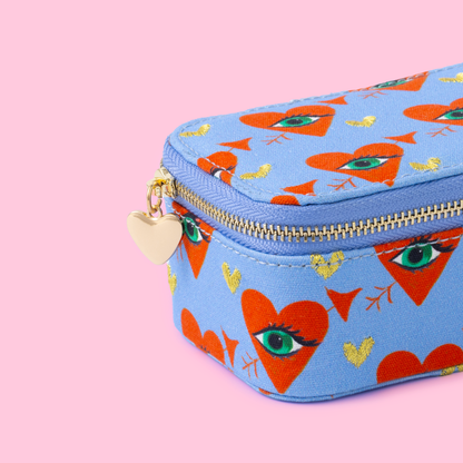 Sieradendoos met hartjes en ogen