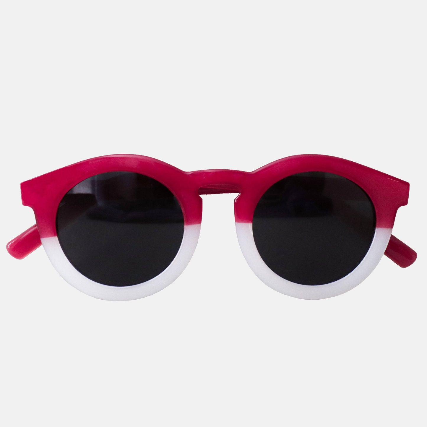 Lunettes de Soleil Adulte - Bicolore Transparent Rose