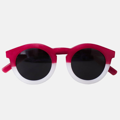 Lunettes de Soleil Adulte - Bicolore Transparent Rose