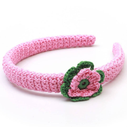 Bandeau à fleurs - Rose