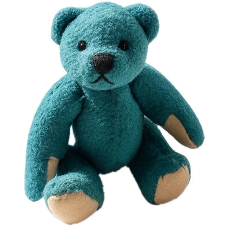 Turquoise Teddy verzamelbaar pluche speelgoed