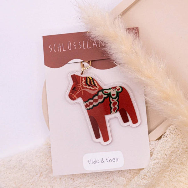 Dala-paard sleutelhanger